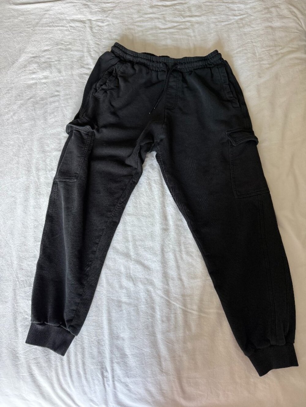 Gymshark Black Joggers XL Cargo Sweatpants Athletic Gym Pants
